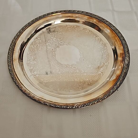 Star E.P Steel Silver Platter 13"-13" - Picture 2 of 16